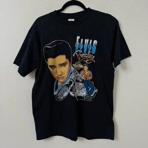 {L} Vintage Single Stitch Elvis Presley Graphic Tee